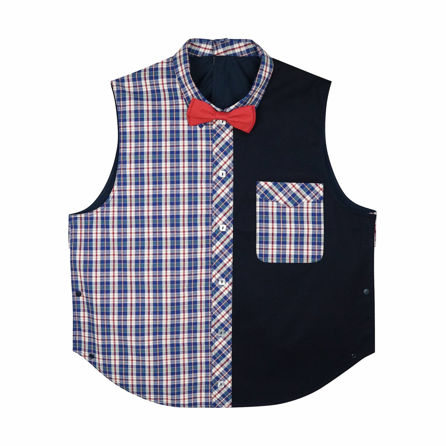 Sleeveless Shirt Style Mealtime Scarf