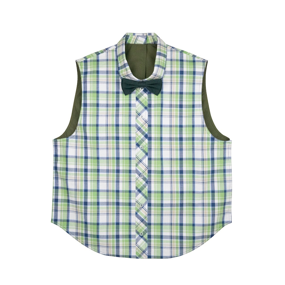 Sleeveless Shirt Style Mealtime Scarf