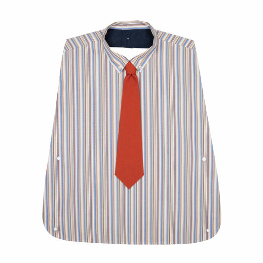 Shirt Style Mealtime Scarf with Tie